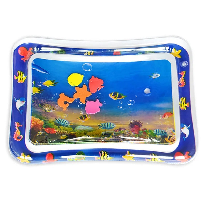 1pc Tropical Fish Inflatable PVC Playing Mat Baby Play Water Mat Toddler Pad Kids Early Education Activity Toys Mat Cushion