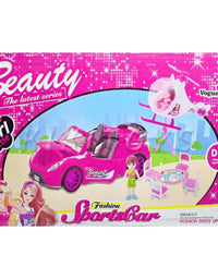 Fashion Sports Car Playset For Girls
