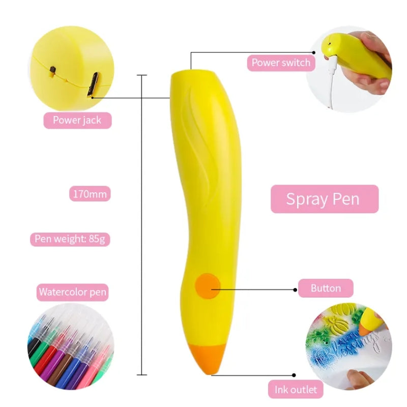 Sprayer Electric Washable Color Paint Graffiti Pen