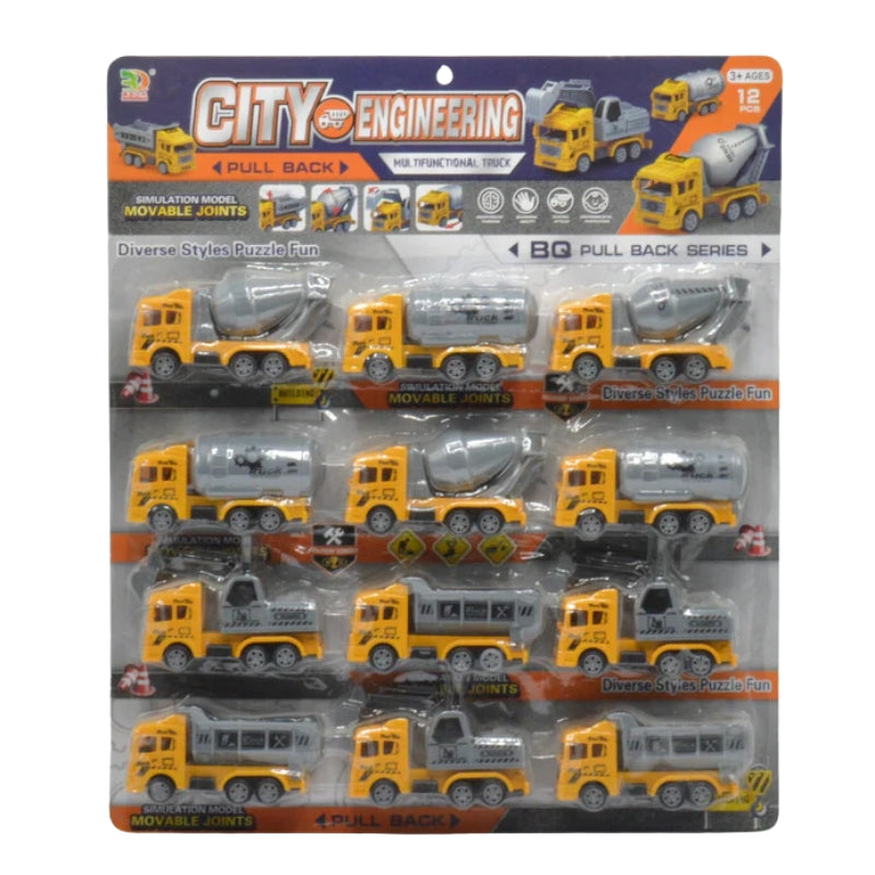 City Construction Truck Pack Of 12
