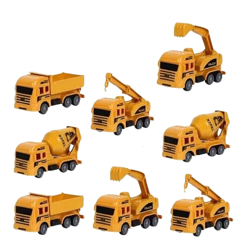 Construction Engineering Truck Model Toy Pack Of 4