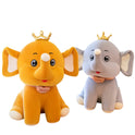 Crown Baby Elephant Plush Soft Stuffed Toy