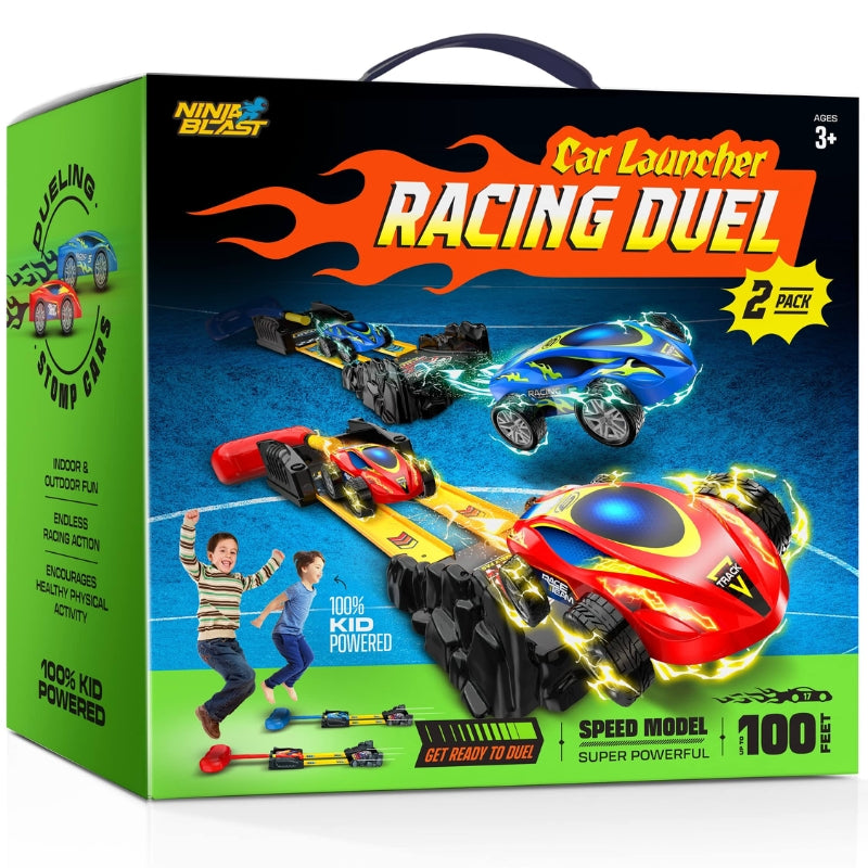 2 In 1 Racing Car Rocket Launcher Toys For Kids