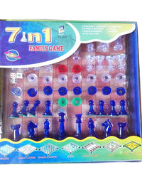 7 In 1 Family Game-Box With Different Games
