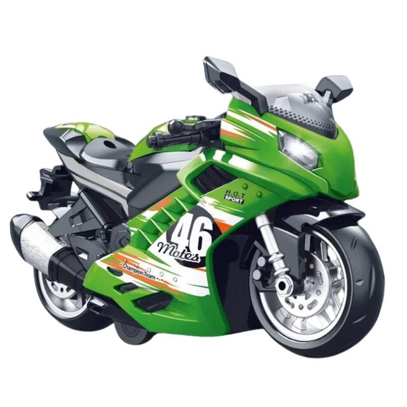 Diecast Racing Motorcycle With Light And Sound