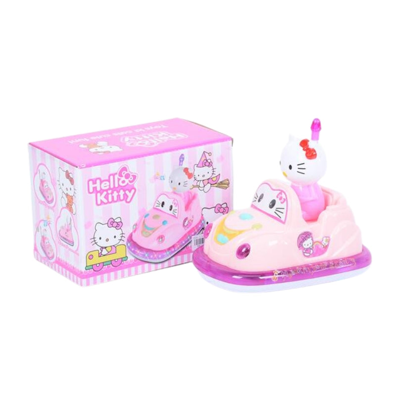 Hello Kitty Bumper Car Models Light Musical Toys