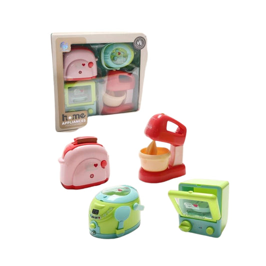 Household Appliances Toys Battery Operated Working Kitchen Utility Appliances Toy Set for Kids