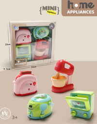 Household Appliances Toys Battery Operated Working Kitchen Utility Appliances Toy Set for Kids
