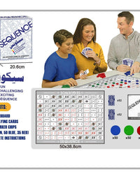 Sequence Cards and Chips Folding Board Game
