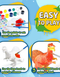 DIY Dinosaur Plaster Mould & Painting Fridge Magnet For Kids
