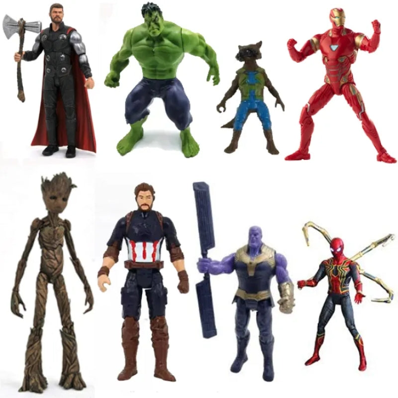 Marvel Avengers Heroes Series 8pcs Action Figures Set Collectible Toys For Kids