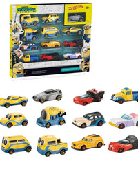 Hot Wheel Minions Alloy Car Toy For Kids (12 Pcs)
