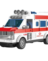 RC Simulation Ambulance Model Series With Light And Sound Toy For Kids
