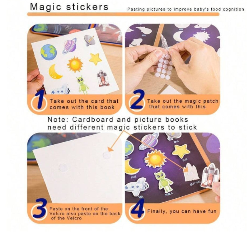 Foldable Magical Water Painting Book With Alphabet & Number Theme