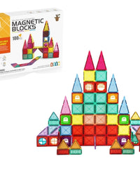 Magnetic Blocks And Tiles Building Set For Endless Creativity And Construction Fun (110 Pcs)
