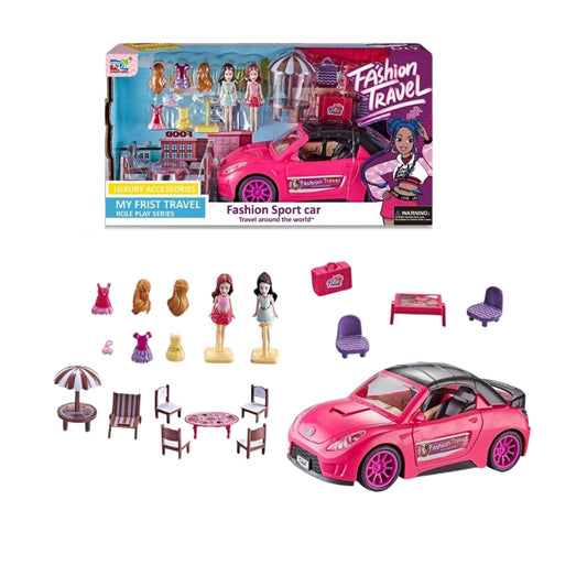 My First Travel Fashion Sport Car Play Set For Girls