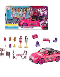 My First Travel Fashion Sport Car Play Set For Girls
