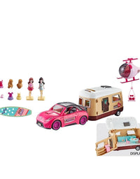 Barbie Doll Accessories Vehicle With Helicopter Playset for Girls
