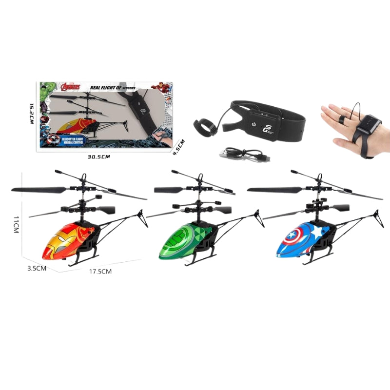 Dynamic Helicopter With Hand Induction Motion Sensor Toy For Kids