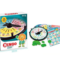 Bingo Roulette Game With 60 Chips And 12 Cards Toy For Kids
