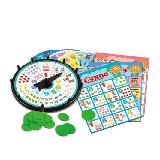 Bingo Roulette Game With 60 Chips And 12 Cards Toy For Kids