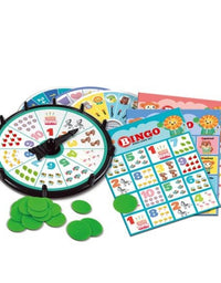 Bingo Roulette Game With 60 Chips And 12 Cards Toy For Kids
