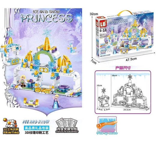 Frozen Ice And Snow Princess Castle Set Toy For Girls