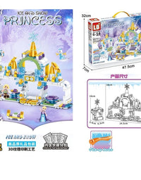 Frozen Ice And Snow Princess Castle Set Toy For Girls
