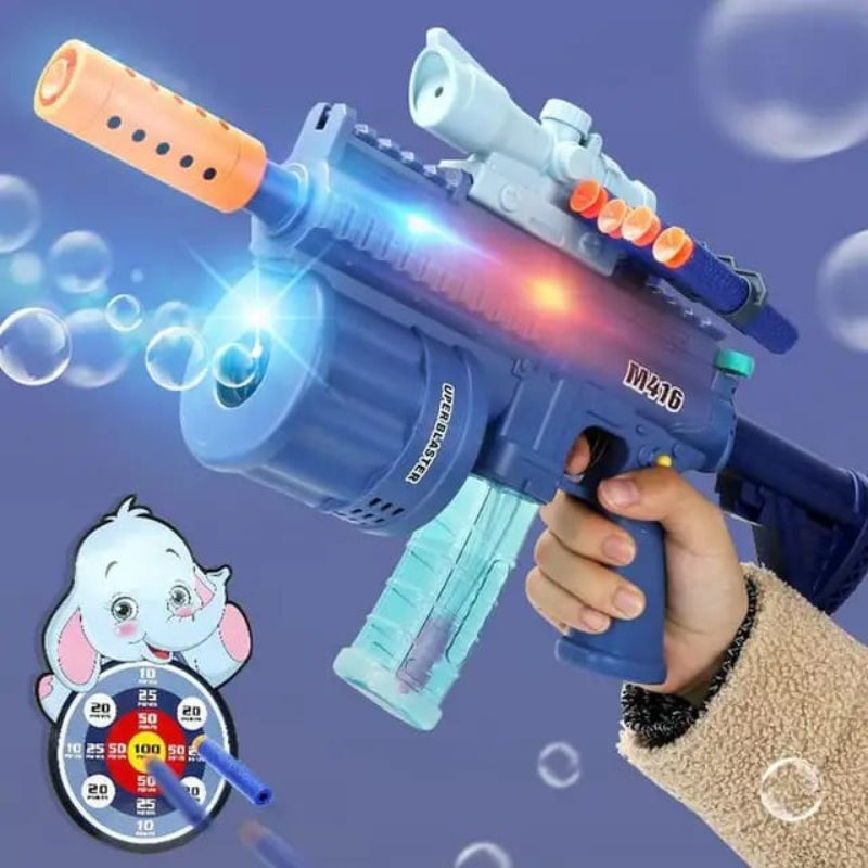 M416 Electric Bubble Gun Soft Bullet With Light & Sound Toy For Kids