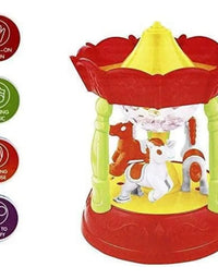 Musical Carousel With 360 Rotating & 3D Lights Toy For Kids
