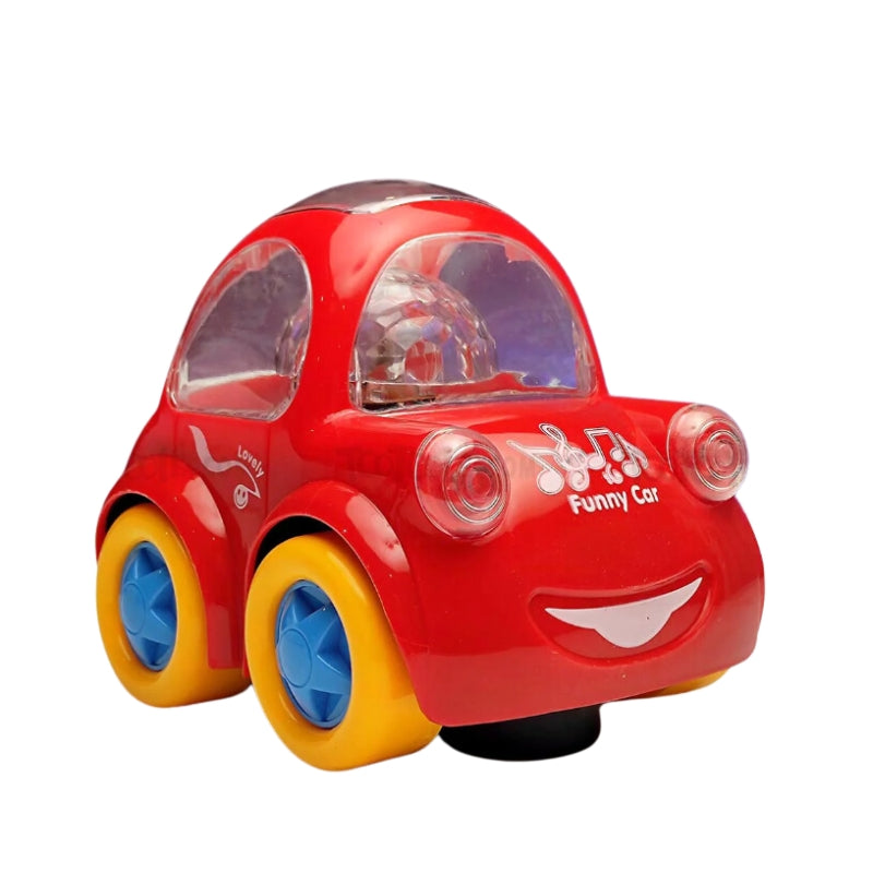 Musical Bump And Go Car With 3D Lights Toy For Kids (Deal)