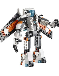 3 In 1 Architect Robot Brick Blocks Toy For Kids
