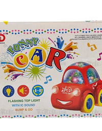 Musical Bump And Go Car With 3D Lights Toy For Kids (Deal)
