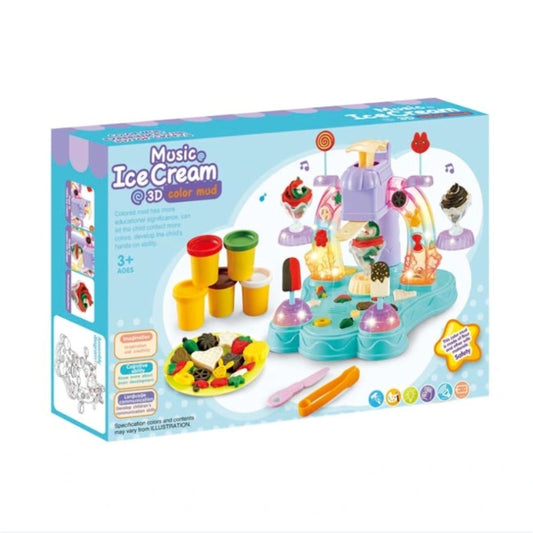 Ice Cream Machine Play Dough With Light And Music For Kids