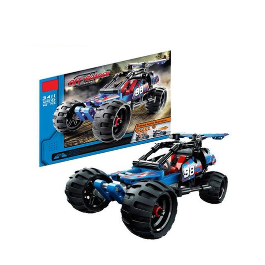 Lego 3 in 1 Pull Back Off-Roader Racing Car Toy For Kids (160 Pcs)