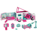 Barbie Emergency Vehicle Transforms Into Care Clinic Playset Toy For Kids