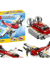 3 in 1 Architect Propeller Airplane Brick Blocks Toy For Kids (241 Pcs)
