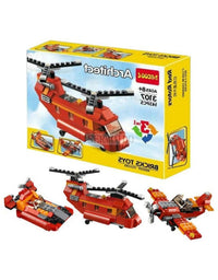 3 in 1 Architect Helicopter Brick Blocks Toy For Kids (145 Pcs)
