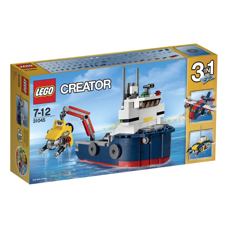 Architect Ocean Explorer & Detection Ship Brick Blocks Set Toy For Kids (213+Pcs)
