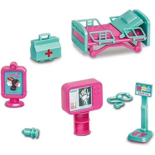 Barbie Emergency Vehicle Transforms Into Care Clinic Playset Toy For Kids