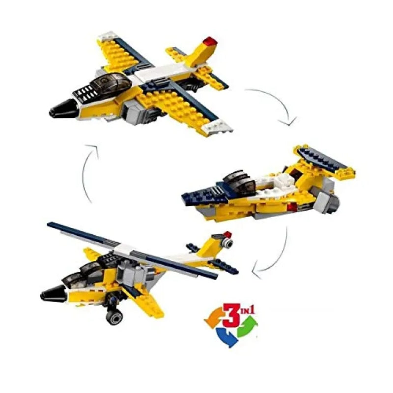 Lego 3 in 1 Architect Plane Brick Blocks Set Toy For Kids (130 Pcs)