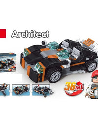 Lego 36 in 1 Architect Sport Car Brick Blocks Set Toy For Kids
