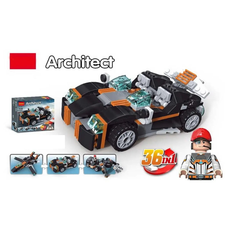 Lego 36 in 1 Architect Sport Car Brick Blocks Set Toy For Kids