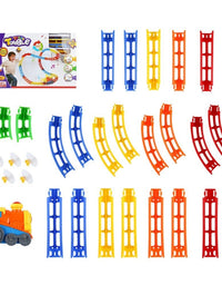 Tumble Track Train Play Set With Lights And Music For Kids
