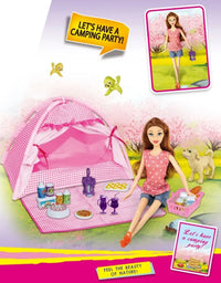 Kaibibi Camping Doll Playset For Girls
