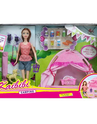 Kaibibi Camping Doll Playset For Girls
