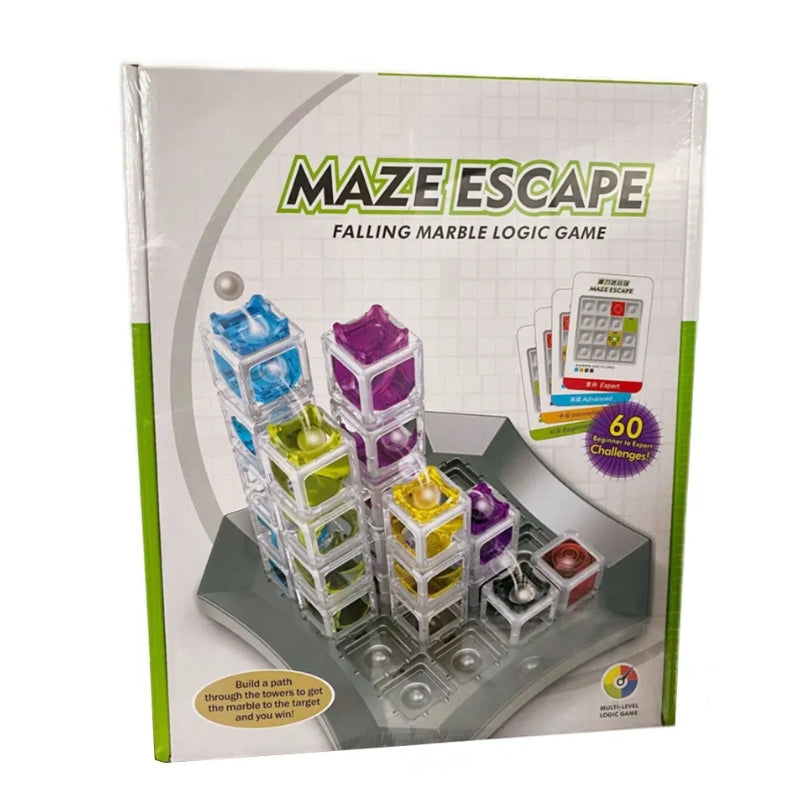 Maze Escape Falling Marble Logic Construction Game For Kids