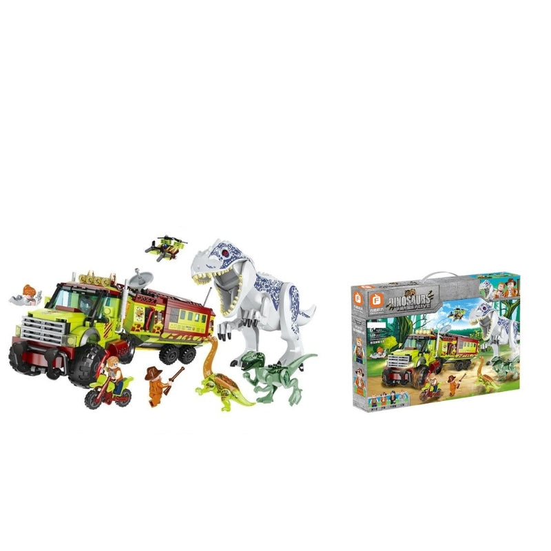 Jurassic Dinosaur Building Block Playset For Kids (523 Pcs)