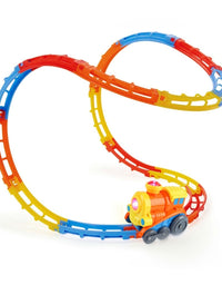 Tumble Track Train Play Set With Lights And Music For Kids
