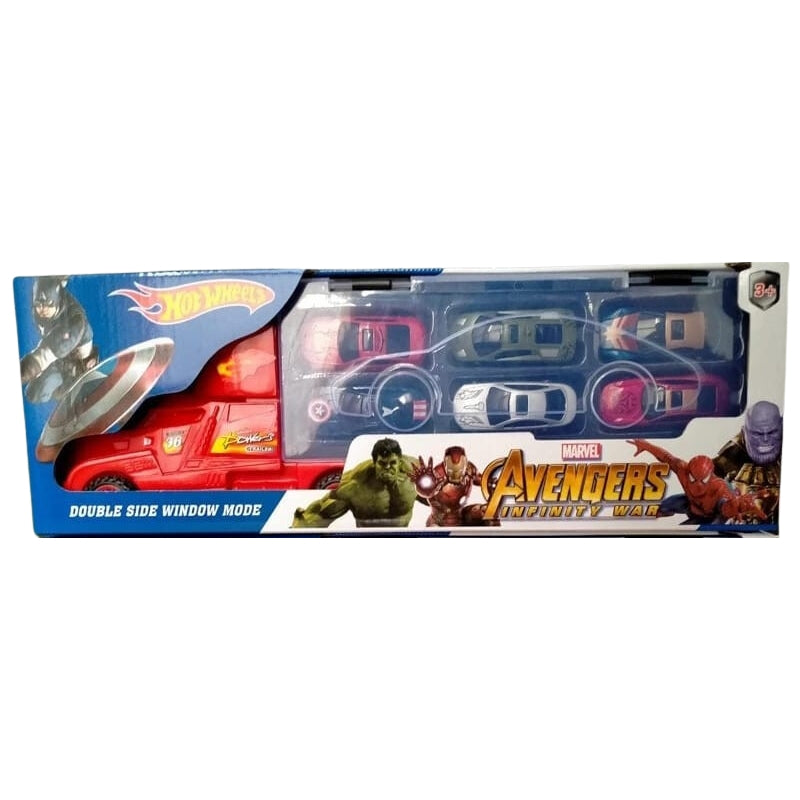 Avengers Hot Wheels Truck With Diecast Cars toy